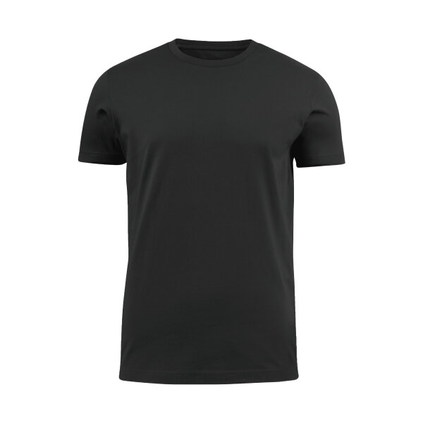 T-Shirt, schwarz, > 200g, Rundhals