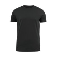 T-Shirt, schwarz, > 200g, Rundhals