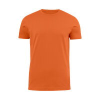 T-Shirt, orange, > 200g, Rundhals