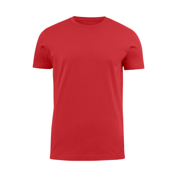 T-Shirt, rot, > 200g, Rundhals