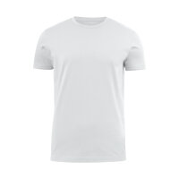 T-Shirt, weiß, > 200g, Rundhals